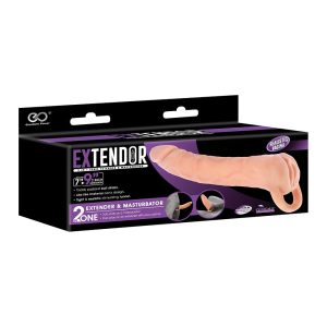 NMC TWO IN ONE 9 INCH PENIS EXTENDER AND MASTURBATOR FLESH