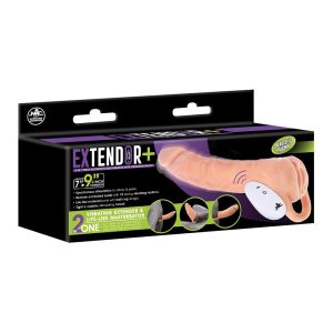 NMC 9 INCH TPE EXTENSION SLEEVE WITH REMOTE CONTROL BULLET