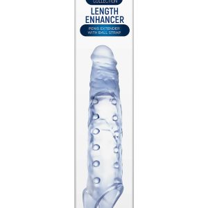 NMC 9 INCH TPE TRANSPARENT PENIS LENGTH ENHANCER WITH BALL STRAP