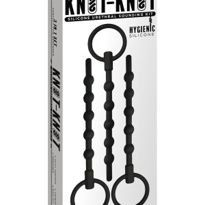 NMC 3 IN 1 SILICONE URETHRAL SOUND KIT SET BLACK