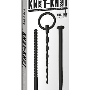 NMC 3 IN 1 SILICONE URETHRAL SOUND KIT SET BLACK