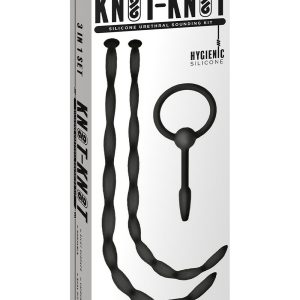 NMC 3 IN 1 SILICONE URETHRAL SOUND KIT SET BLACK