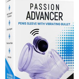 NMC TPE PENIS SLEEVE WITH 10 DYNAMIC RHYTHMS VIBRATING BULLET CLEAR