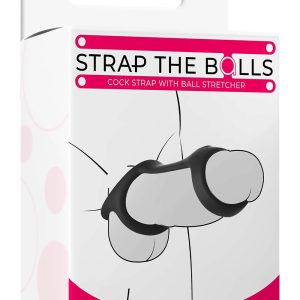 NMC SILICONE COCK STRAP WITH BALL STRETCHER BLACK