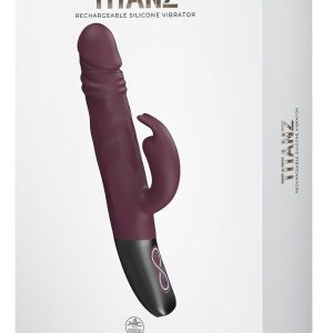 NMC SILICONE RECHARGEABLE VIBRATOR RUBINE RED