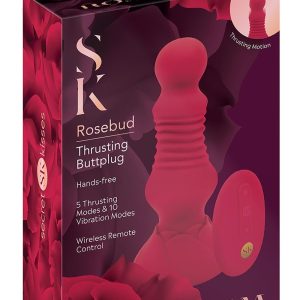 SECRET KISSES REMOTE THRUSTING ROSEBUD BUTTPLUG