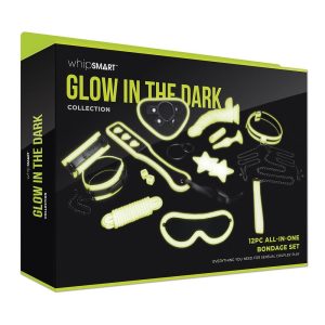 Zestaw do bondage Whipsmart 12 części Glow in the Dark
