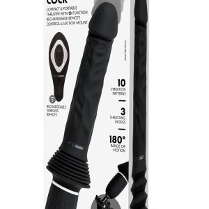 WHIPSMART GIRTHY REALISTIC THRUSTING SEX MACHINE WITH HANDS FREE SUCTION MOUNT
