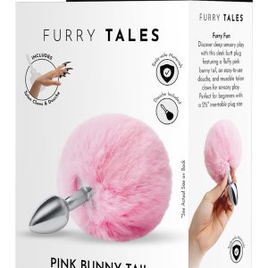 Metalowy króliczek z różowym ogonem Whipsmart 3 inch