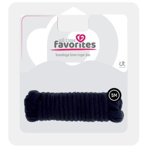 Czarna lina All Time Favorites Love Rope 5 m