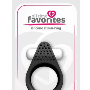 ALL TIME FAVORITES SILICONE STIMU-RING BLACK