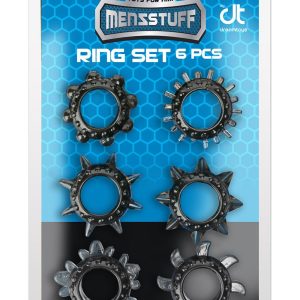 MENZSTUFF 6PC STRETCHABLE RING SET