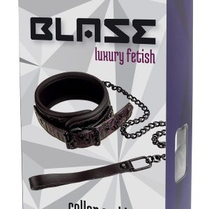 Fioletowa obroża i smycz Blaze