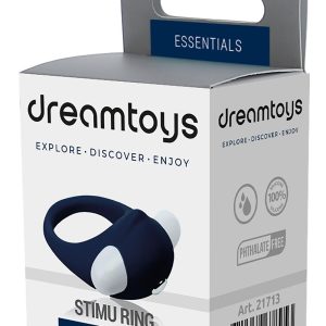 Niebieski pierścień na penisa Rings of Love Stimu