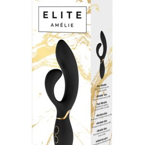Czarny wibrator Elite Amelie