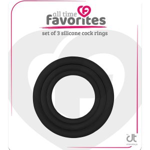 Zestaw 3 silikonowych pierścieni na penisa All Time Favorites