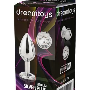 Srebrny korek analny Gleaming Love M