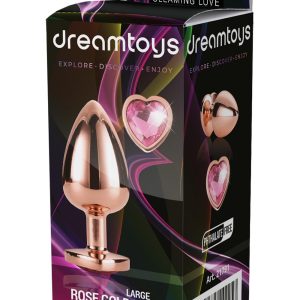 Duża wtyczka analna Gleaming Love Rose Gold