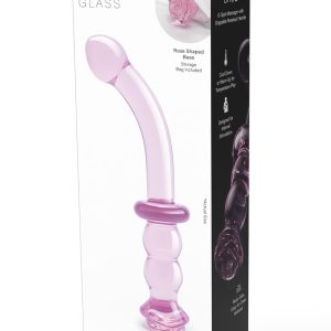 Szklane dildo Glaze Glass Rosebud G-Spot