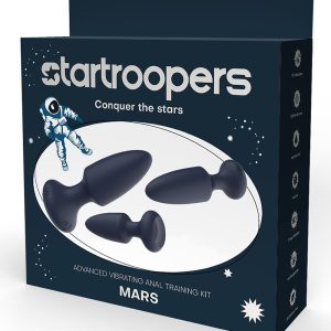 Zestaw zaawansowanych wibrujących korków analnych Startroopers Mars