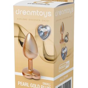 GLEAMING LOVE PEARL GOLD PLUG SMALL