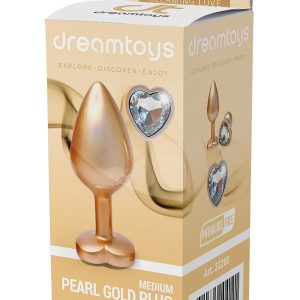 GLEAMING LOVE PEARL GOLD PLUG MEDIUM
