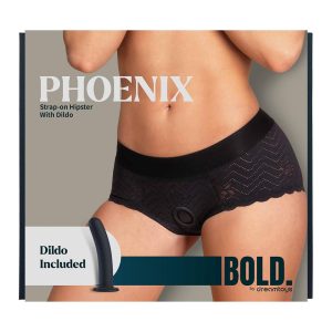 BOLD. PHOENIX STRAP-ON HIPSTER WITH DILDO, S