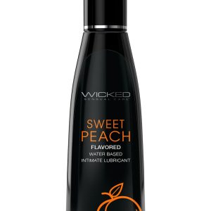 WICKED AQUA SWEET PEACH FLAVORED LUBRICANT 120ML