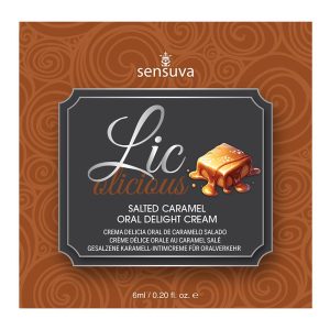 SENSUVA LIC-O-LICIOUS ORAL DELIGHT CREAM SALTED CARAMEL 6 ML