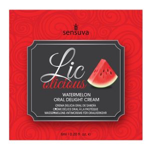 SENSUVA LIC-O-LICIOUS ORAL DELIGHT CREAM WATERMELON 6 ML