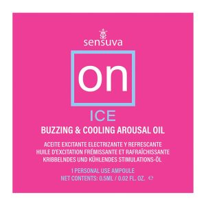 SENSUVA ON ICE AROUSAL OIL SINGLE USE AMPOULE PACKET