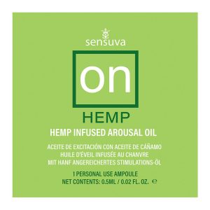 SENSUVA ON HEMP AROUSAL OIL SINGLE USE AMPOULE