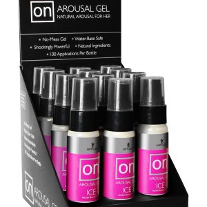 SENSUVA ON ICE AROUSAL GEL 12 PIECE DISPLAY