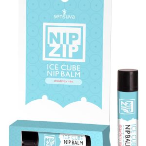 SENSUVA NIP ZIP ICE CUBE NIPPLE BALM STRAWBERRY MINT