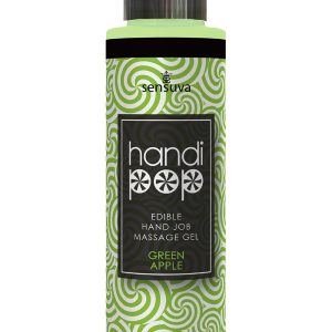SENSUVA HANDIPOP EDIBLE MASSAGE GEL GREEN APPLE 125ML