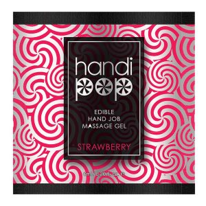 SENSUVA HANDIPOP EDIBLE MASSAGE GEL STRAWBERRY 6 ML