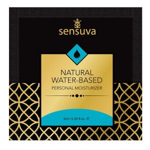 SENSUVA NATURAL WATER-BASED PERSONAL LUBRICANT ORIGINAL UNFLAVORED 6 ML