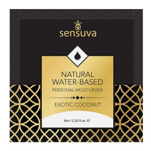 SENSUVA NATURAL WATER-BASED PERSONAL LUBRICANT EXOTIC COCONUT 6 ML
