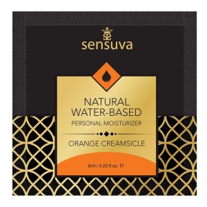 SENSUVA NATURAL WATER-BASED PERSONAL LUBRICANT ORANGE CREAMSICLE 6 ML
