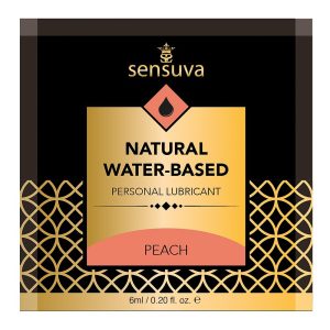 SENSUVA NATURAL WATER-BASED PERSONAL LUBRICANT PEACH  6 ML