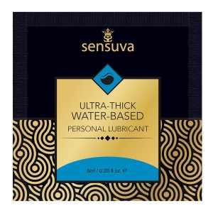 SENSUVA ULTRA–THICK WATER-BASED PERSONAL LUBRICANT ORIGINAL UNFLAVORED 6 ML