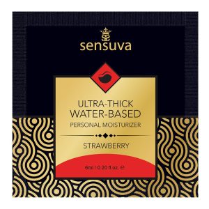 SENSUVA ULTRA–THICK WATER-BASED PERSONAL LUBRICANT STRAWBERRY 6 ML