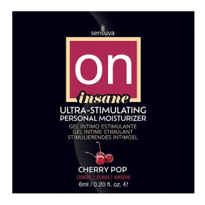 SENSUVA ON INSANE ULTRA-STIMULATING PERSONAL MOISTURIZER CHERRY POP 6 ML 