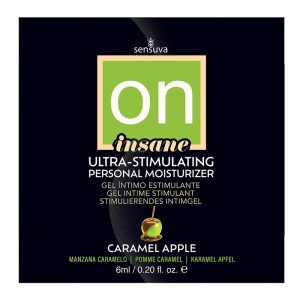 SENSUVA ON INSANE ULTRA-STIMULATING PERSONAL MOISTURIZER CARAMEL APPLE 6 ML