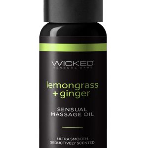 WICKED SENSUAL MASSAGE OIL LEMONGRASS GINGER 120ML