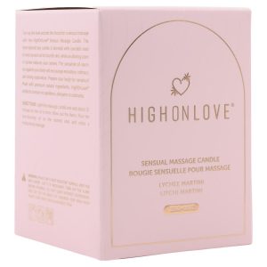 HIGH ON LOVE PINK MASSAGE CANDLE LITCHI MARTINI 220ML