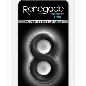 Czarny pierścień na penisa Renegade Infinity