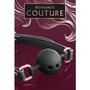 BONDAGE COUTURE BALL GAG  BLACK