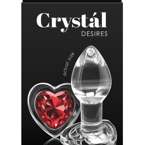 CRYSTAL DESIRES RED HEART SMALL