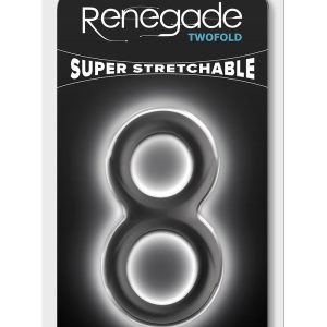 Czarne pierścienie na penisa Renegade Twofold